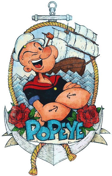 2022 Batman, Popeye Tattoo, Popeye Olive, Popeye Cartoon, Witcher Wallpaper, Comic Wallpaper, Batman Comic Wallpaper, Popeye And Olive, Old Cartoon Characters