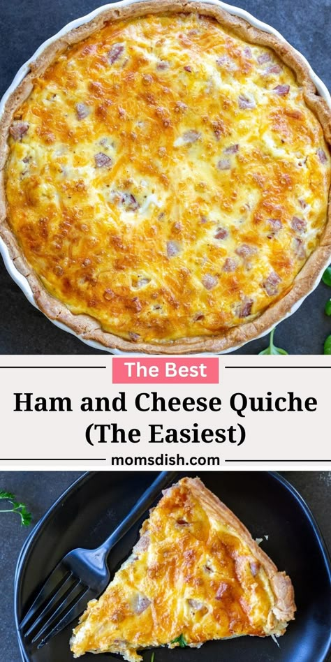 Quiche Store Bought Pie Crust, Quiche With Store Bought Pie Crust, Quiche In Pie Crust, Quiche Recipes With Milk, Ham And Cheese Quiche With Frozen Pie Crust, Easy Egg And Cheese Quiche, Quiche Premade Pie Crust, Quiche Using Frozen Pie Crust, Quiche With Crescent Roll Crust