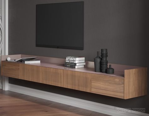 Stockholm Slim by Punt and designed by Mario Ruiz Decorating Tv Wall Living Room, Tv Wall Design Luxury Tvs, Tv Wall Design Luxury, Tv Wall Design Modern Luxury, Tv Wall Decor Living Room, Tv Console Design, Tv Wall Units, Tv Wall Shelves, Luxury Tv Wall