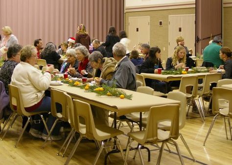 Local LDS Ward gathered together for a Christmas activity. Ward Christmas Party Activities, Ward Christmas Dinner Ideas, Lds Christmas Party Program, Lds Ward Christmas Party Themes, Lds Ward Activities, Lds Christmas Lessons For Relief Society, Ward Christmas Party Ideas Lds Breakfast Theme, Lds Church Christmas Party Ideas, Lds Ward Christmas Party Program Ideas