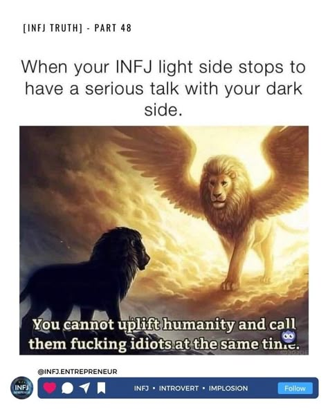 Infj And Enfj Meme, Infj Personality Facts, Personalidad Infj, Infj Humor, Infj Things, Infj Psychology, Infj Type, Intj And Infj, Infj Mbti