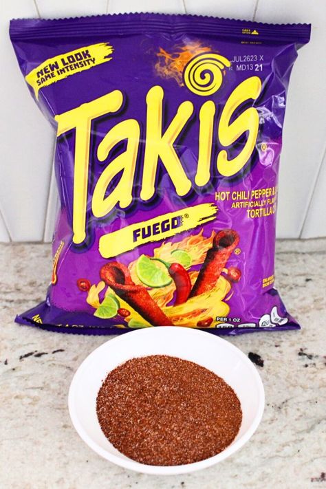 This homemade Takis powder seasoning is an essential addition to any spice rack for those who appreciate a touch of spiciness in their creations. Takis Fuego Seasoning Recipe, Homemade Takis Powder, Diy Taki Powder, Homemade Takis Chips, How To Make Takis Powder, Takis Powder Recipe, Homemade Takis, Takis Powder, Takis Recipe