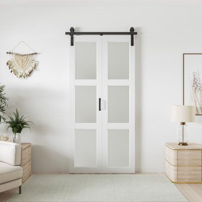 Smartstandard is committed to providing high-quality, customized, and durable barn doors to satisfy your home decoration and security needs. The introduction of Bi-fold barn door represents an innovative solution to meet the demand for barn door installations in tighter spaces. Our bi-fold barn door hardware builds upon the foundation of traditional barn doors, offering space-efficient installation without compromising the unique charm of barn door aesthetics. Style: Bifold Barn Door. How to cho Barn Door Installation, Industrial Kitchen Lighting, Bifold Barn Doors, Barn Interior, Door Hardware Interior, Modern Farmhouse Bathroom, Teen Bedroom Furniture, Bedroom Furniture For Sale, Cabinets For Sale