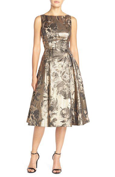 Aidan Mattox Dress, Dresses Gold, Aidan Mattox, فستان سهرة, Gala Dresses, Jacquard Dress, Sleeveless Floral Dress, Looks Chic, Western Dresses