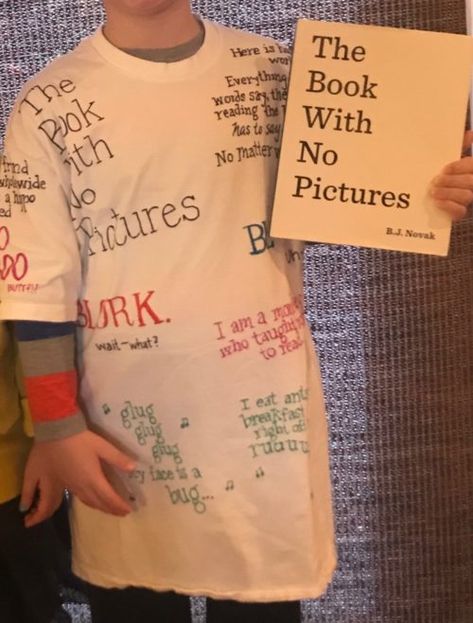 School Dress Up Days, The Book With No Pictures, Easy Book Week Costumes, Easy Diy Costume, Diy Costume Ideas, Dress Up Days, Cow Appreciation Day, Book Character Day, Book Costumes