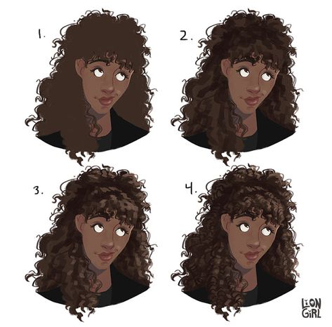 Curly Hair Painting Tutorial Coloring Black Hair Digital, How To Shade Curly Hair Digital, How To Draw Curly Hair Digital, Shading Curly Hair, How To Draw Curly Hair Digital Art, Curly Hair Shading, Curly Hair Art Tutorial, How To Shade Curly Hair, Curly Hair Digital Art Tutorial