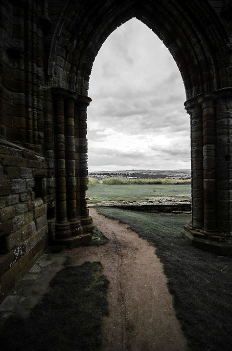 Whitby Abbey, North Yorkshire, England San Francisco Artwork, Whitby Abbey, Hogwarts Aesthetic, Sebastian Michaelis, Slytherin Aesthetic, Claire Fraser, Ciel Phantomhive, Dark Academia Aesthetic, Academia Aesthetic