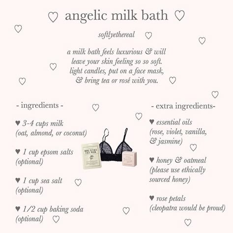 Self Care Night, Breaking In, Angel Aesthetic, Rose Essential Oil, Classy Aesthetic, Milk Bath, Princess Aesthetic, Girl Tips, Glow Up Tips