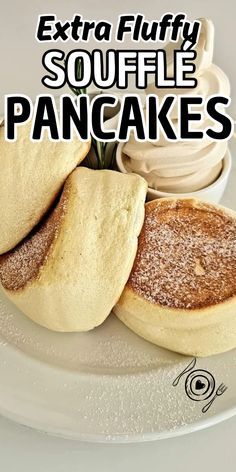 Japanese Soufflé Pancake Recipe Fluffy Pancakes Souffle, Fluffy Fluffy Pancakes, Pancake Recipes Fluffy, Easy Souffle Pancakes, Fluffy Flapjack Recipe Easy, Fluffy Souffle Pancakes, Mini Fluffy Pancakes, Pineapple Pancakes Recipe, Thick Pancakes Fluffy