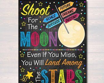 Etsy :: Your place to buy and sell all things handmade Starry Party, Outer Space Quotes, School Counselor Posters, Celebrate February, Counselor Posters, Empowerment Activities, Outer Space Crafts, Space Theme Classroom, School Office Decor