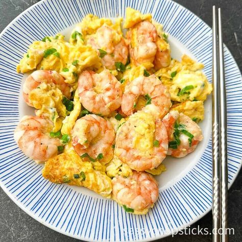 Do you love the combination of the savory flavors of shrimp and eggs? Then you are going to love this Chinese scrambled eggs with shrimp! Shrimp scrambled eggs is a classic Cantonese style dish that bursts with flavors. It combines the tenderness of shrimp and scrambled eggs for a comforting and delicious dish. This recipe is perfect for your busy weekdays when you crave a healthy meal that's quick and easy to prepare. In this blog post, I will guide you through the steps to make shr… Shrimp And Eggs, Southern Potato Salad, Rice Recipes Vegan, Steak And Rice, Scrambled Eggs Recipe, Mushroom Rice, Eggs Recipe, Homemade Italian, Spinach Stuffed Mushrooms