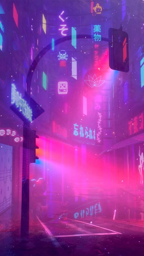 Neon Landscape Wallpaper, Purple Cyberpunk Wallpaper, Pastel Cyberpunk, Darkwave Aesthetic, Cyberpunk Aesthetic Wallpaper, Vaporwave Background, Vaporwave City, Hd Wallpaper Aesthetic, Carpet Ideas 2023