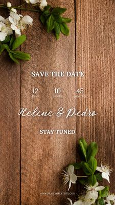 https://www.canva.com/templates/EAE7BoYsuHI-brown-and-white-floral-event-countdown-save-the-date-instagram-story/ Save The Date Instagram Story, Date Instagram Story, Event Countdown, Instagram Story Template, Story Template, Save The Date, Instagram Story, Floral, White