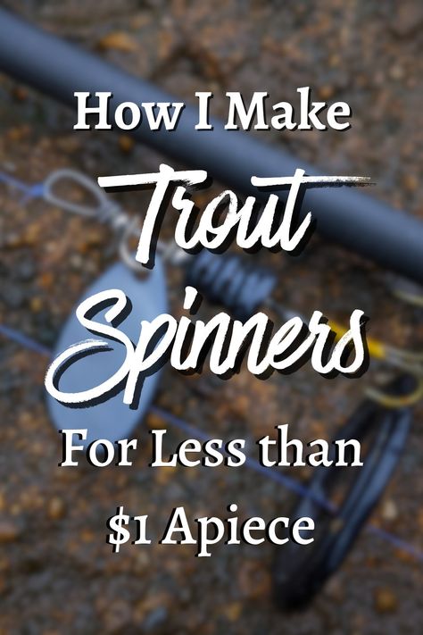 Trout spinners are incredibly easy and fun to catch fish with. But did you know you can make your own, for less than $1 apiece? Check out this free guide that shows how you can quickly and affordably make your own spinners! Diy Fly Fishing Lures, How To Make Fishing Lures, Diy Fishing Bait How To Make, How To Catch Trout, Trout Fishing Line Setup, Spinners Diy, Spinner Bait, Diy Fishing Lures, Fishing Ideas