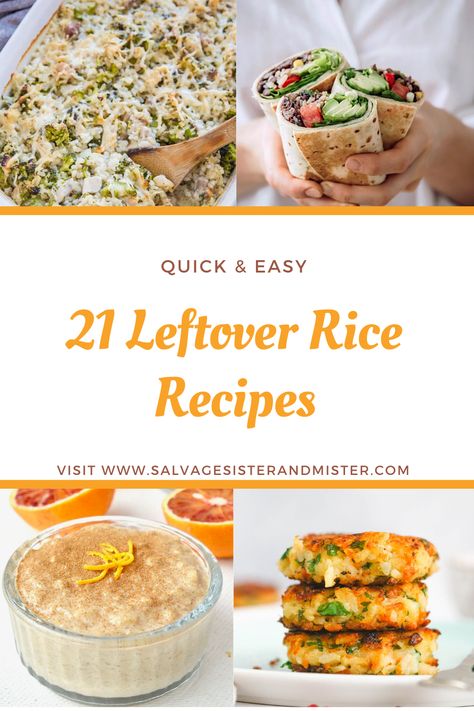 Use Leftover Rice, Cooked Rice Recipes, Leftover Rice Recipes, Jasmine Rice Recipes, White Rice Recipes, Rice Side Dish Recipes, Cooking Jasmine Rice, Frugal Recipes, Rice Recipes For Dinner