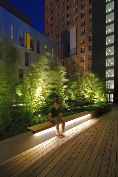 Northeastern University International Village | Lam Partners | Architectural Lighting Design Modern Landscape Lighting, Blitz Design, Outdoor Lighting Design, Lighting Stores, Solar Landscape Lighting, Landscape Lighting Design, Architectural Lighting Design, Vintage Industrial Lighting, Farmhouse Landscaping