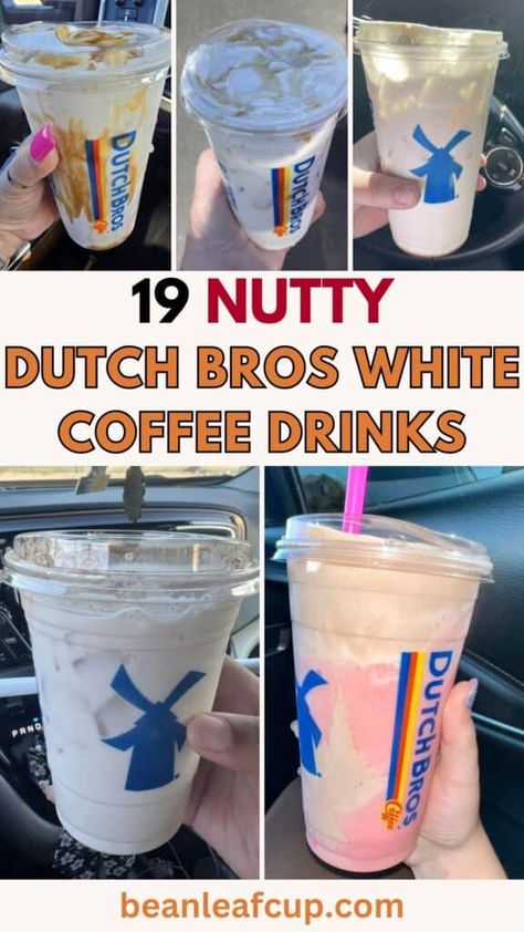 Dutch Bros Freeze Drinks, Dutch Brothers, White Chocolate Syrup, Dutch Bros Drinks, Coffee Pairing, Pumpkin Syrup, Coffee Jelly, Coconut Syrup, Protein Coffee