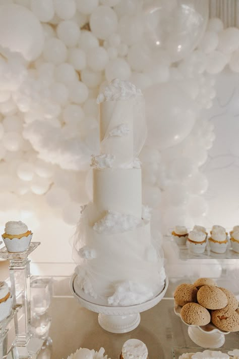 On Cloud 9 Baby Shower Cake, Cloud Nine Baby Shower Cake, Cloud Themed Cake, On Cloud Nine Cake, Heaven Theme Baby Shower Ideas, Little Piece Of Heaven Baby Shower Theme, White Cloud Cake, Cloud Cake Ideas, Cloud Theme Gender Reveal