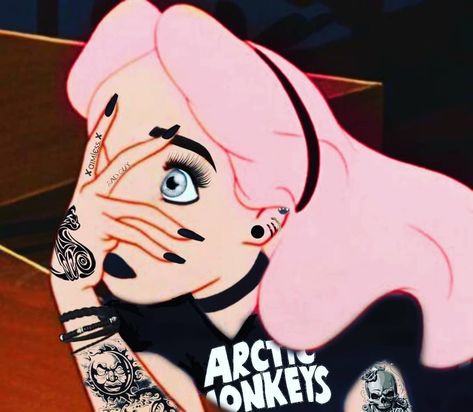 Punk Alice In Wonderland, Disney Punk Edits, Punk Edits, Disney Punk, Twisted Disney, Dope Art, Alt Fashion, Blue Bird, Alice In Wonderland