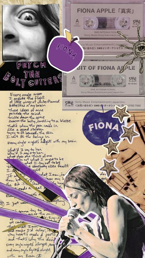 Fiona Apple Aesthetic Wallpaper, Fiona Apple Lockscreen, Fiona Apple Wallpaper, Fiona Apple, Singles Night, Collage Phone Case, Funky Outfits, Everything And Nothing, Sony Music Entertainment