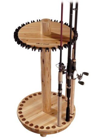 Amazon.com : Rush Creek 30-Rod Spinning Rack : Fishing Rod Racks : Sports & Outdoors Fishing Pole Rack, Fishing Pole Storage, Fishing Pole Holder, Fishing Poles, Fishing Rod Storage, Fishing Rod Rack, Rod Rack, Beach Stuff, Fly Fishing Rods