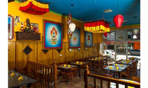 This is Tibetan restaurant, but we can make it look Nepali by adding few production design. It's very nice and colorful. Tibetan Restaurant, Nepali Food, Restaurant Ideas, Restaurant Architecture, Production Design, Food Restaurant, Local Restaurant, Himalayan, Make It