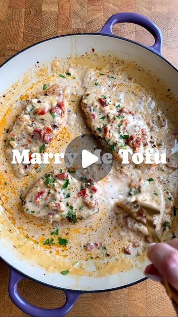 Vegan Marry Me Tofu, Marry Me Tofu, Thick Vegan, Vegan Chicken, Vegan Tofu, Meat Free Recipes, Vegan Milk, Vegan Inspiration, Vegan Alternatives