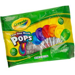 Crayola Color Your Mouth Lollipops: 32-Piece Bag Crayola Party, Crayola Birthday Party, Crayon Birthday Parties, Suckers Candy, Crayon Party, Bottle Gift Tags, Kids Juice, Avenger Birthday Party, American Girl Doll Crafts