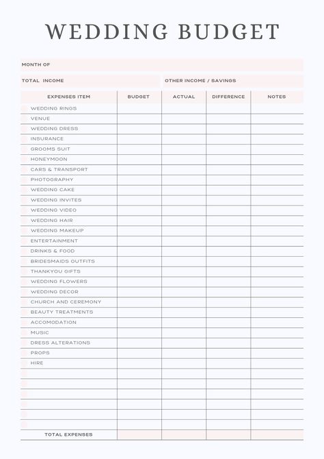 Wedding Checklist Printable Free, Wedding Budget Checklist Printable, Wedding List Checklist Budget, Wedding Budget Printable, List For Brides Wedding Planning, Cheap Wedding Checklist, Wedding List Checklist Planners, Wedding Planner Checklist Free Printable, Wedding List For Bride