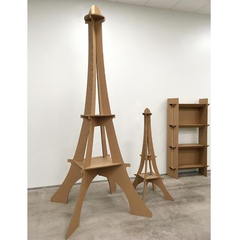 Eiffel Tower Diy How To Make, Popsicle Stick Eiffel Tower, Eiffel Tower Prop, Paris Garden Theme Party, Diy Eiffel Tower Centerpieces, 3d Arts And Crafts, Evening In Paris Theme Party, Cardboard Eiffel Tower, Paris Decorations