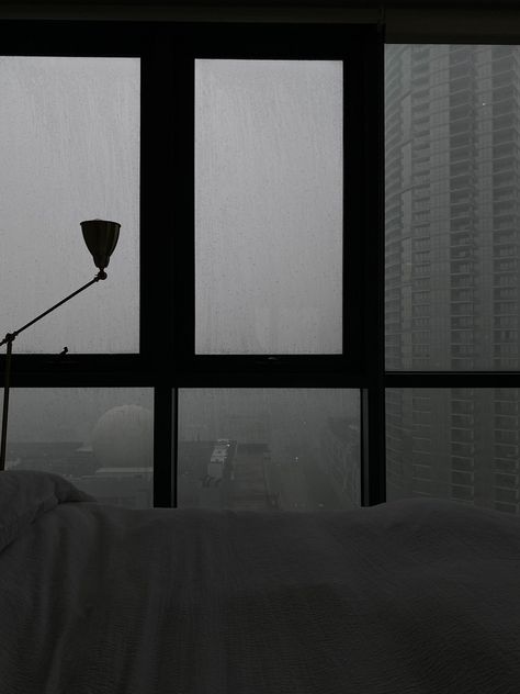 City View Apartment, Anime House, Grey Windows, Rain Wallpapers, Japan Aesthetic, Gray Aesthetic, Cozy Aesthetic, Window View, City Apartment