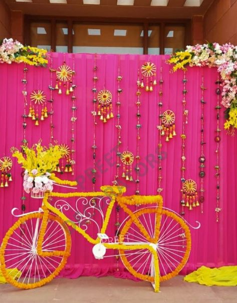 Haldi Decoration Poolside, Entry For Haldi, Bride Haldi Entry, Haldi Ceremony Decorations Pool Side, Haldi Jewellery Bridal Flowers Yellow And Pink, Selfie Booth, Lily Pulitzer, Lily Pulitzer Dress, Lily