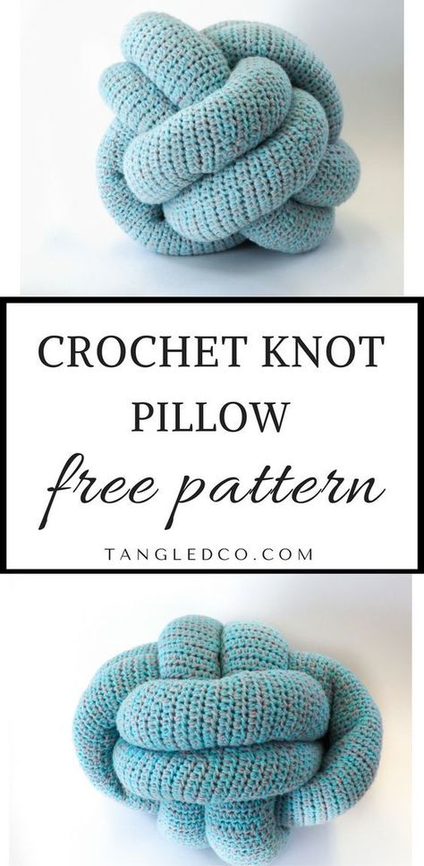 KNOT CUSHION CROCHETPATTERN -KNOOPKUSSEN HAAKPATROON | Bees and Appletrees | Bloglovin’ Knot Pillow Diy Tutorials, Knot Pillow Pattern, Knot Pillow Tutorial, Knot Pillow Diy, Monkey Knot, Crochet Knot, Knot Cushion, Crochet Phone Cases, Crochet Mobile