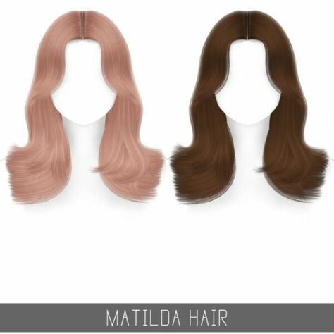 Wow! Check out this Matilda Hair At Simpliciaty Sims 4 CC! Hairstyles: MATILDA HAIR – Simpliciaty. Middle Length Overgrown Curtain Bangs Hairstyle! 54 swatches; Toddler & Child versions available; Enabled for all genders; HQ mod compatible; Custom Shadow Map; Smooth weighting; Hat compatible; All LOD’s; #sims #sims4 #sims4cc #gaming Overgrown Curtain Bangs, Matilda Hair, Curtain Bangs Hairstyle, Middle Hair, Bangs Hairstyle, Cc Hair, Best Sims, Cc Finds, Curtain Bangs