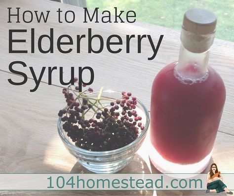 Elderberries are chocked full of vitamins and minerals. In the form of elderberry syrup, they are a homesteader's go-to method to stave off winter ailments.