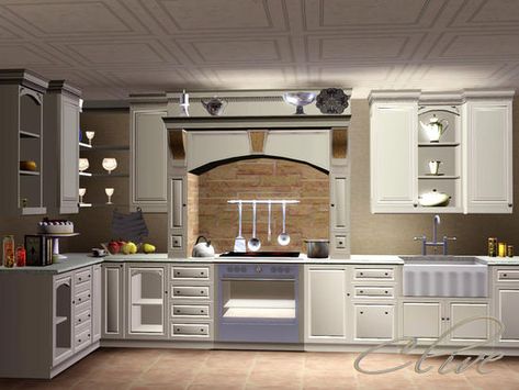 Sims 3 Kitchen, Sims 3 Houses Ideas, Sims Car, Sims 3 Cc Finds, Sims 4 Kitchen, Sims 3 Mods, Small Kitchen Cabinets, Sims 4 House Building, Sims 4 House Plans