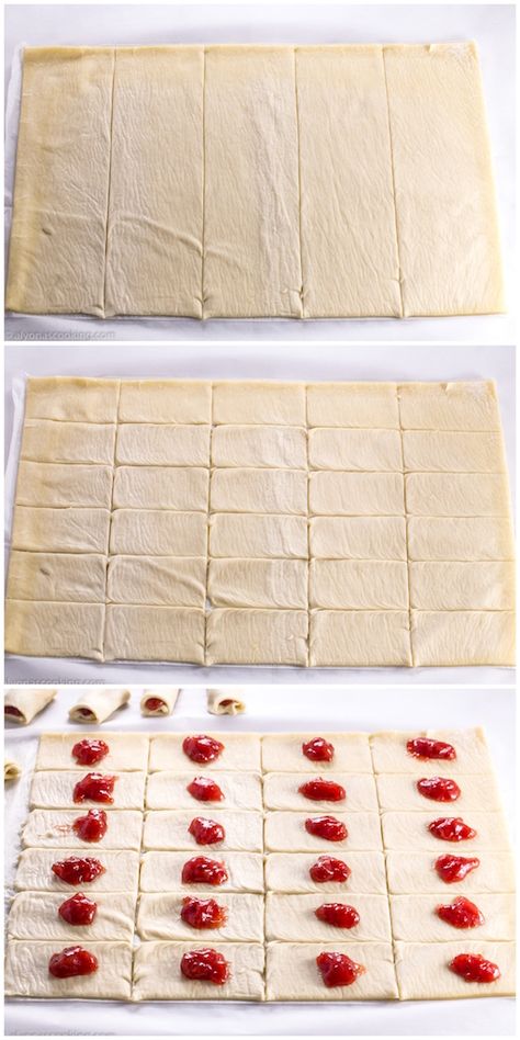 Strudels Recipe, Strudel Bites, Desserts To Feed A Crowd, Blueberry Strudel, Strawberry Puff Pastry, Pastries Recipes Dessert, Strudel Recipes, Puff Pastry Desserts, Easy Puff Pastry