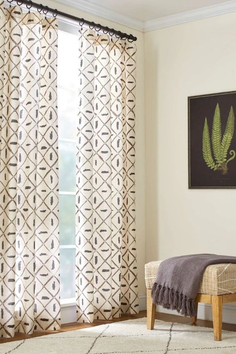 Shop Tatum Ivory Curtain Panel at Burke Decor today. Quick ship and free shipping available for select items in the US. International shipping available. Drapery Hooks, Fern Wall Art, Ivory Curtains, Cottage Bungalow, Pine Cone Hill, Tab Curtains, Living Rugs, Cotton Curtains, Ink Blot