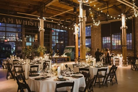 Steamwhistle Brewery Wedding, Brewery Reception, Brewery Wedding Reception, Small Winter Wedding, Small Brewery, Casual Engagement Photos, Brewery Wedding, Wedding Reception Venues, Toronto Wedding