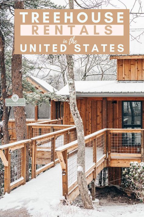 Check out these epic treehouse masterpieces where you can live out your childhood dreams. Here are 15 of the best treehouse rentals across the US sure to meet your need for a secluded getaway in the woods. Treehouse honeymoon usa | treehouse resorts usa | airbnb treehouse usa | unique places to stay in the us | best places to stay in us | treehouse vacation usa | unique vacation rentals usa | tree house vacation rentals usa | treehouse USA  #usa #travel #treehouse Lux Travel, Resorts Usa, Treehouse Rentals, Honeymoon Usa, Adventurous Family, Unique Vacation Rentals, Wildlife Travel, Unique Vacations, Childhood Dreams