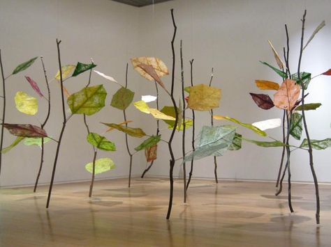 Manchester City Art, Forest Installation, Paper Forest, Paper Trees, School Library Displays, Plant Crafts, Museum Displays, Paper Tree, Inspiring Things