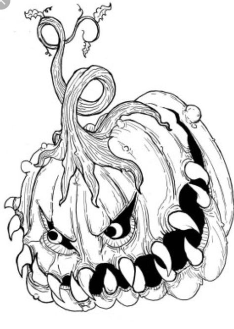 Scary Halloween Coloring Pages, Scary Coloring Pages, Halloween Coloring Pictures, Halloween Colouring, Halloween Coloring Pages Printable, Pumpkin Coloring, Halloween Coloring Sheets, Free Halloween Coloring Pages, Scary Halloween Pumpkins