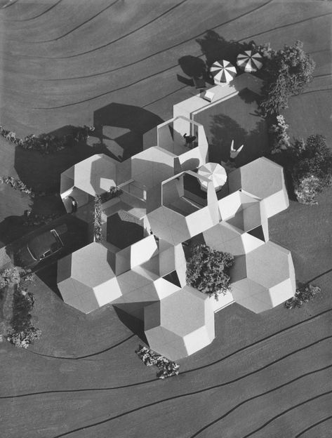 Hexagon Building Architecture, Hexagon Plan, Hexagon Architecture, Hexagon Building, Hexagonal Building, Truncated Octahedron, Hexagonal Architecture, Grid Architecture, Folding Architecture