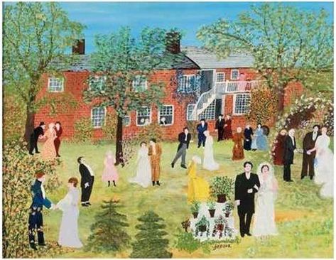 Grandma Moses: Secrets of Success | HubPages Grandma Moses Art, Moses Art, Maud Lewis, Art Booth, Grandma Moses, Four Sisters, Primitive Art, Hand Crafts For Kids, Country Church