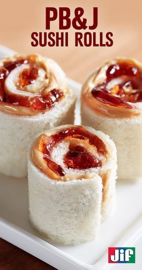 Suck a fun and easy kids snack idea! Smuckers Jam, Lunchbox Treats, Birthday Breakfast, Fun Kids Food, Sushi Rolls, Lunch Snacks, Kids Snacks, Baklava, Popular Recipes