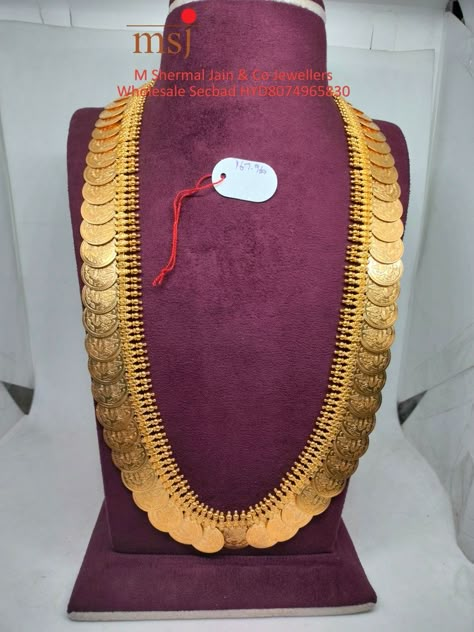 Traditional Kasulaperu Designs, Kasina Sara Jewellery, Kasulaperu Jewellery, Gold Haram Designs, Fashion Jewelry Necklaces Gold, New Gold Jewellery Designs, Antique Gold Jewelry Indian, Fancy Jewelry Necklace, Gold Jewellry