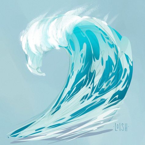 Water Animation, Waves Sketch, Ocean Creatures Art, Wave Drawing, Sea Artwork, Pen Art Work, Best Time To Post, Water Art, Graphic Design Lessons