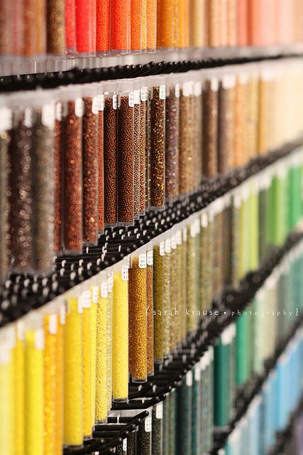 Bead store bokeh fun Mosaic Organization, Bead Store Shops, Fabric Shop Display, Design Studio Workspace, Yelled At, Jewelry Store Design, Bead Studio, Bead Storage, Organized Mom