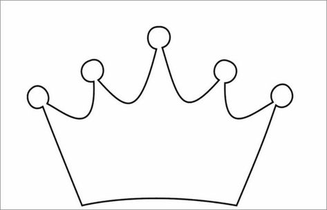 Crown Template - Free Templates | Free & Premium Templates King Crown Template, Princess Crown Template, Crown Outline, Crown Stencil, Crown Printable, Crown Pictures, Crown Template, Crown For Kids, Felt Crown