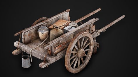 ArtStation - Old Wood Wagon - Prop Breakdown - Ekant Verma Mom Drawing, Horse Wagon, Wood Wagon, Wagon Cart, Props Concept, Old Wagons, Wooden Wagon, Shirt Print Design, Fox Art